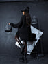 ELYNDI extended wool sweater - BLACK PRE-ORDER